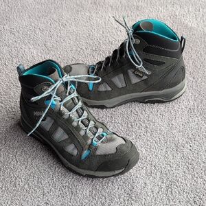 Asolo Black and Gray Megaton Mid GV Hiking Boots Size 6.5/38